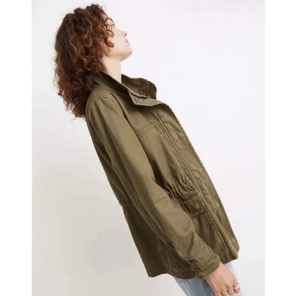 Madewell Dispatch Olive Green Drawstring Utility Field Jacket XXS - Picture 2 of 8